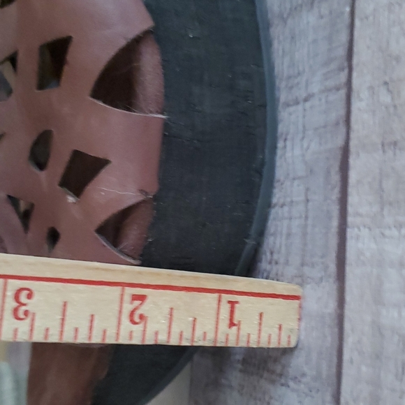 Nine west leather wedge sandal - Picture 6 of 8